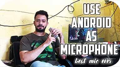use android as microphone